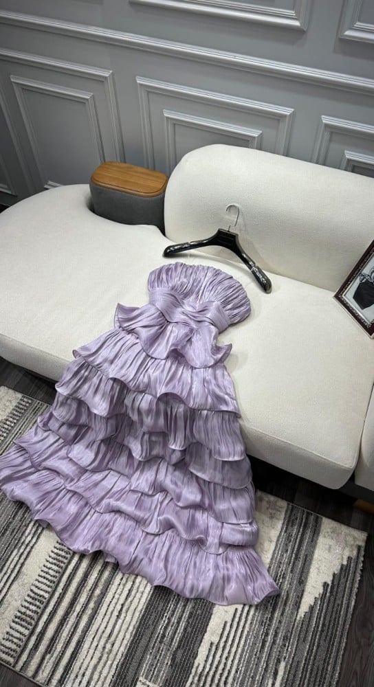 Off Shoulder Wave Tiered Mini Party Dress Birthday Outfit Evening Dress Prom Dress nv2049