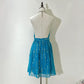 ✨Robe de soirée courte en mousseline de soie bleue, jolie robe de soirée nv5432