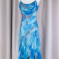 Blue Beaded Long Chiffon Prom Dress Evening Dress Party Dress nv5128
