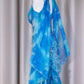 Blue Beaded Long Chiffon Prom Dress Evening Dress Party Dress nv5128
