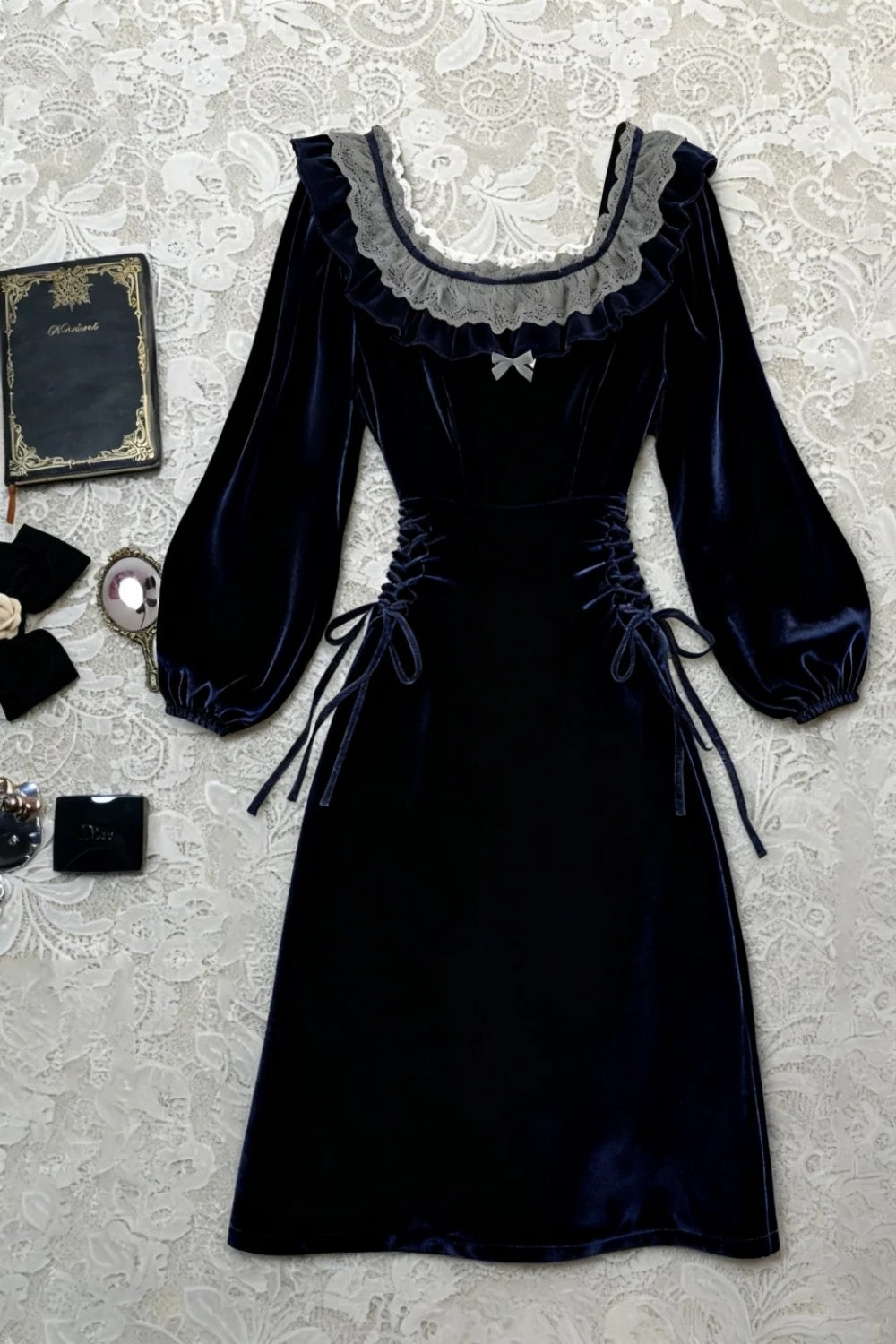 Kurzes Satin-Geburtstagskleid/Festtagskleid NV6377