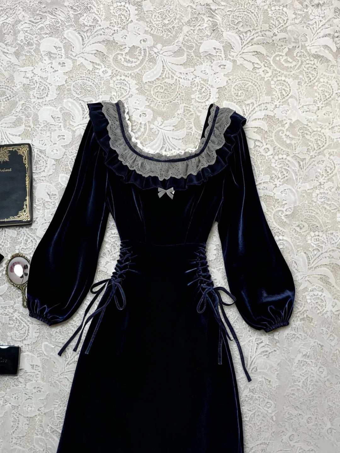 Kurzes Satin-Geburtstagskleid/Festtagskleid NV6377