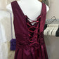 Burgundy vintage short satin homecoming dress birthday party dress nv5088
