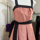 Orange pink vintage short satin homecoming dress birthday party dress nv5089