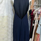 Navy blue vintage short chiffon homecoming dress birthday party dress nv5091