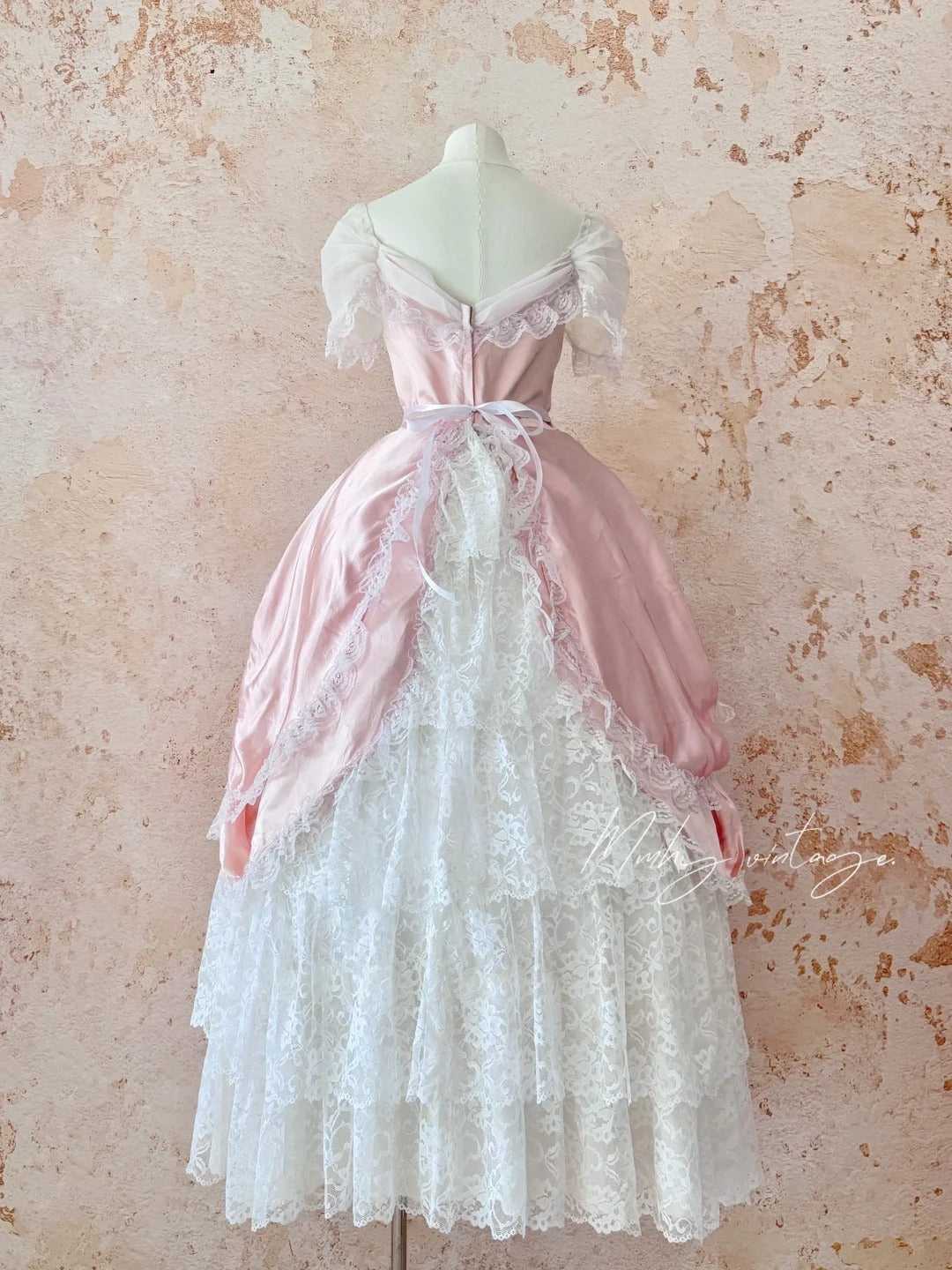 Rosa Retro Elegante Süße Exquisite Spitze Kuchen Prinzessin Kleid Lange Erwachsene Zeremonie Kleid Geburtstag Kleid Ballkleid Abendkleid nv4094