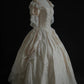 Vintage Victorian Style Cream Silk Rose Court Ballgown - Antique Collection & Theme Ball Dress NV6373