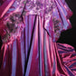 Purple exquisite beaded gorgeous vintage witch ball long ball gown nv5230