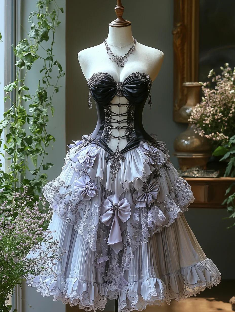 Lila Spitzenschleife kurzes/mittellanges Homecoming-Kleid Ballkleid Abendkleid Geburtstagspartykleid nv4714