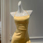 NiceVestidos-Yellow suspenders fashionable long formal homecoming dress hoco dress prom dress nv5487