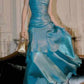 NiceVestidos--Sleeveless Lake Blue Shiny Slim fit Floor length Evening Dress NV5784
