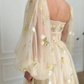 Long Ball Gown Tulle Dress Wedding Tea Dress Corset Dress Princess Dress short prom Dress Minimalist Wedding Dress  nv82