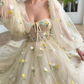 Long Ball Gown Tulle Dress Wedding Tea Dress Corset Dress Princess Dress short prom Dress Minimalist Wedding Dress  nv82
