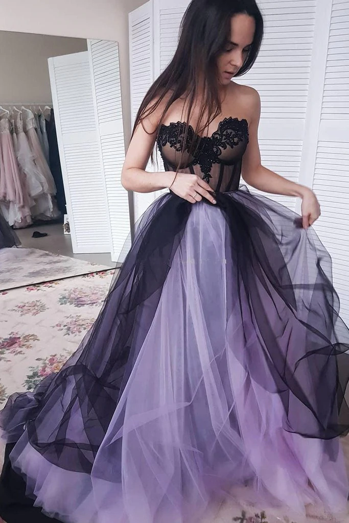 purple and green wedding dress Green/Purple Elegant Lace Tulle A-Line Long Tulle Formal Prom Ev – NiceVestidos Self-Portrait Denim Skater Mini and a removable skirt FABRIC-SATIN Shoe US Size:10