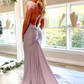 Elegant Lilac V-Neck Mermaid Formal Dress  nv370